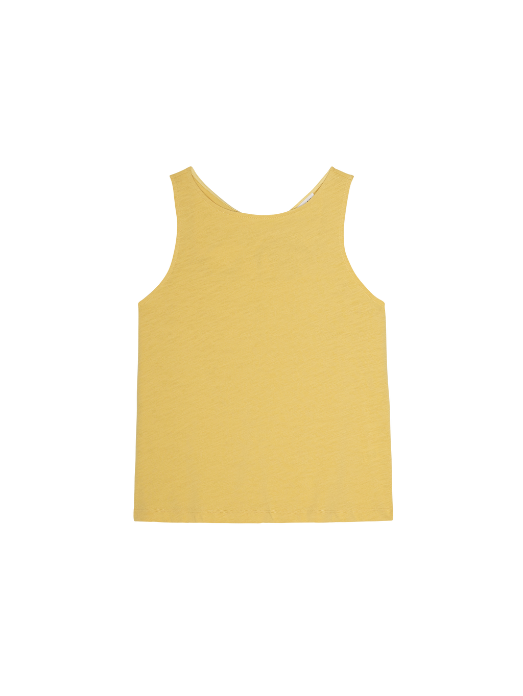 Bow Back Textured Jersey Tank - Sunshine